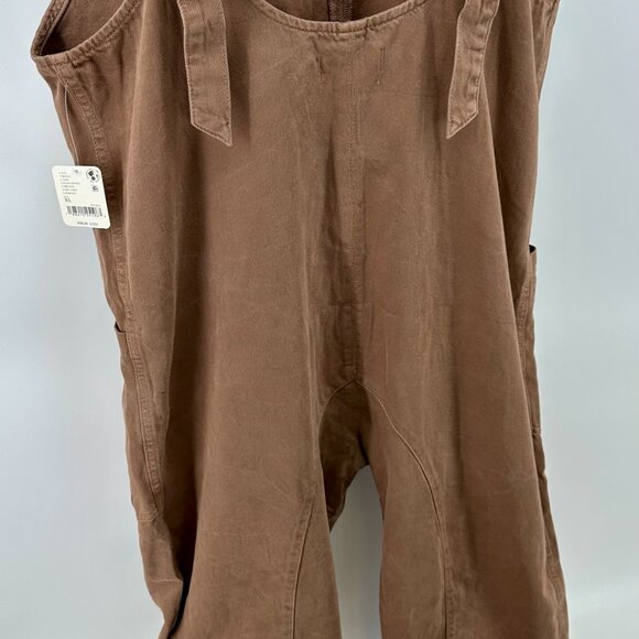 NWT We The Free Overalls NWT Size XL | Bronze Brown 100% Cotton Utility Jumpsuit - Picture 4 of 13